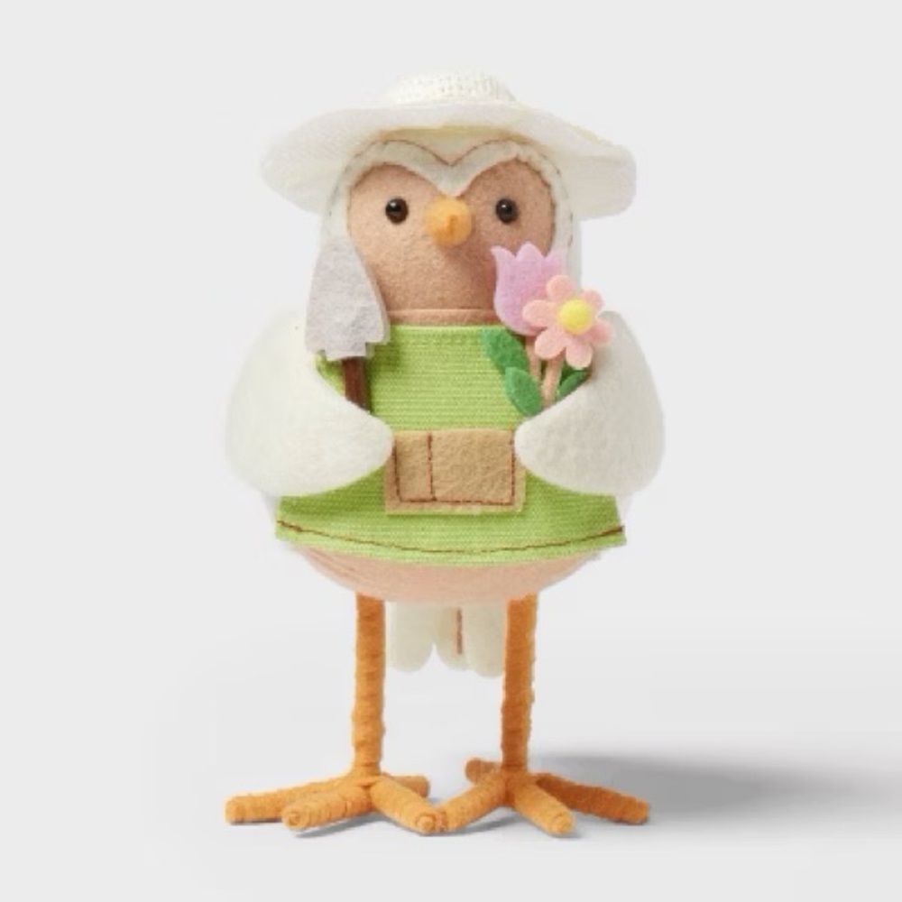 Featherly Friends nwt spring garden Deckle' Easter Figurine - Spritz